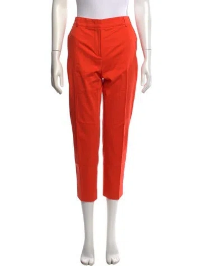 Pre-owned Max Mara Straight Leg Pants In Orange