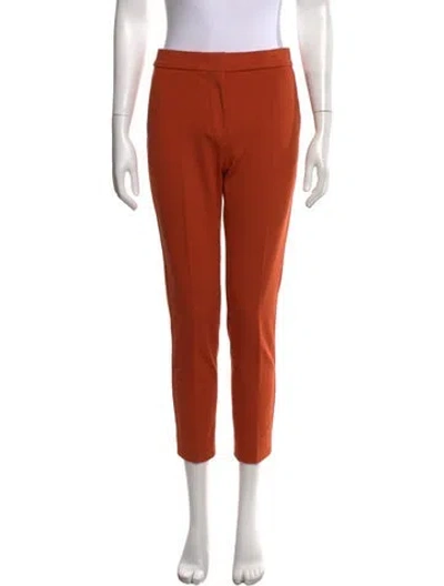 Pre-owned Max Mara Straight Leg Pants In Orange