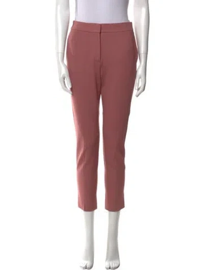 Pre-owned Max Mara Straight Leg Pants In Pink