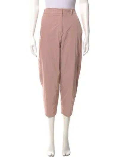 Pre-owned Max Mara Straight Leg Pants In Pink