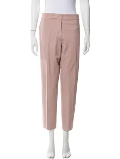 Pre-owned Max Mara Straight Leg Pants In Pink