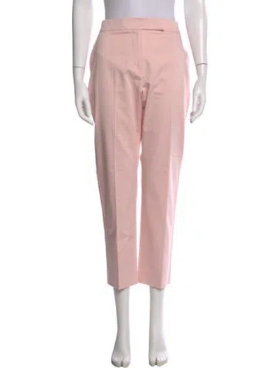 Pre-owned Max Mara Straight Leg Pants In Pink