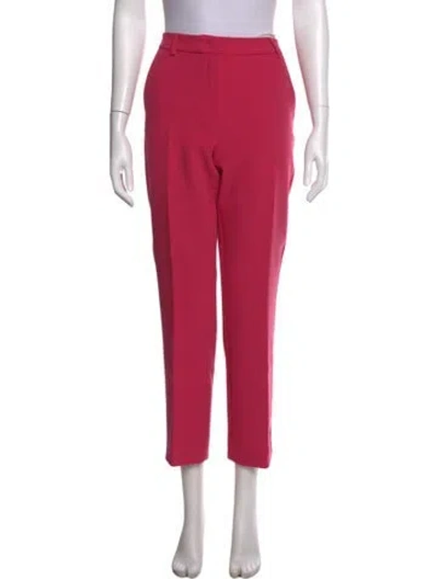 Pre-owned Max Mara Straight Leg Pants In Pink