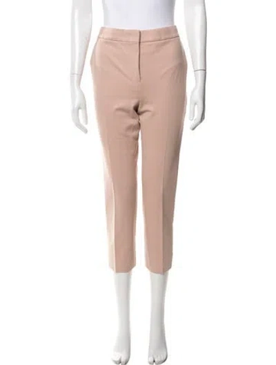 Pre-owned Max Mara Straight Leg Pants In Pink