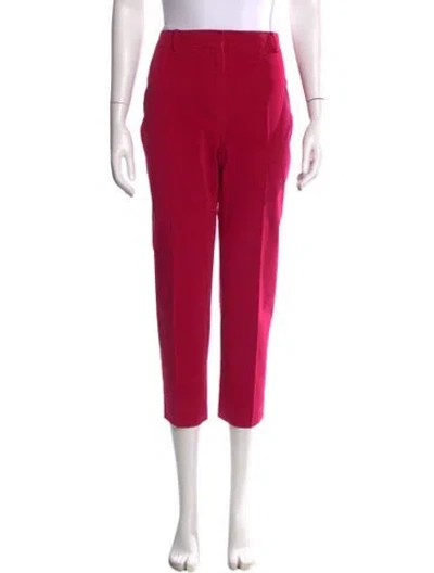 Pre-owned Max Mara Straight Leg Pants In Pink