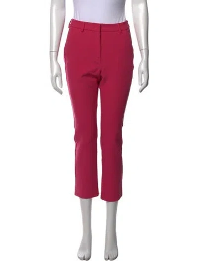 Pre-owned Max Mara Straight Leg Pants In Pink