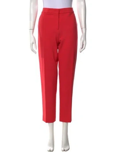 Pre-owned Max Mara Straight Leg Pants In Pink