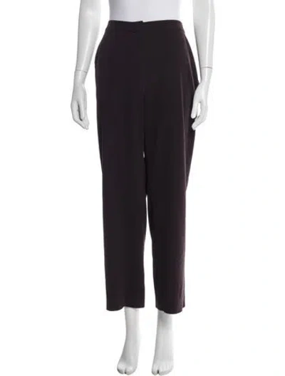 Pre-owned Max Mara Straight Leg Pants In Purple