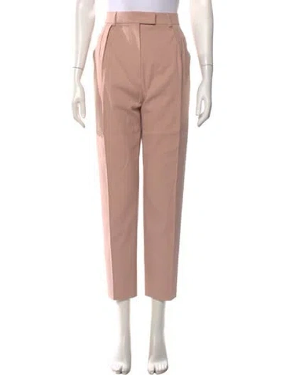 Pre-owned Max Mara Straight Leg Pants In Purple