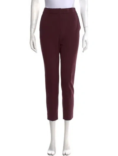 Pre-owned Max Mara Straight Leg Pants In Purple