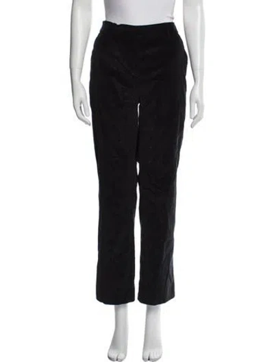 Pre-owned Max Mara Straight Leg Pants W/ Tags In Black