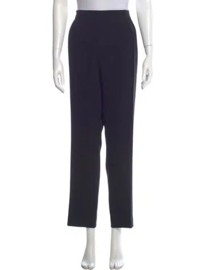 Pre-owned Max Mara Straight Leg Pants W/ Tags In Blue