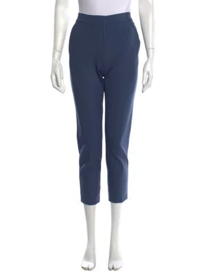 Pre-owned Max Mara Straight Leg Pants W/ Tags In Blue