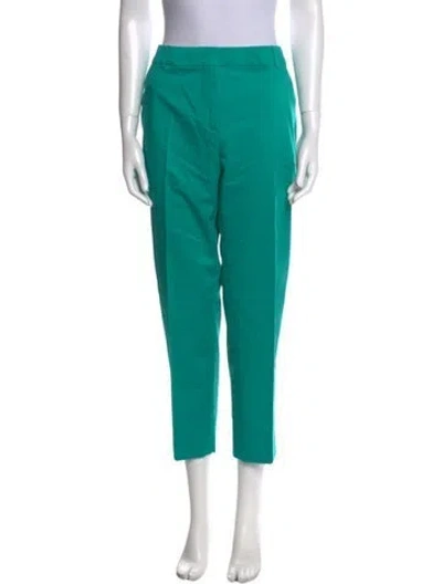Pre-owned Max Mara Straight Leg Pants W/ Tags In Green