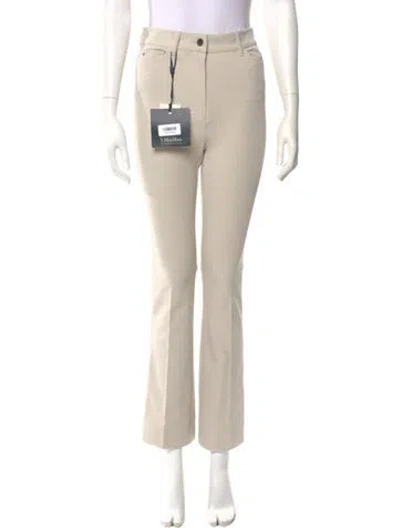 Pre-owned Max Mara Straight Leg Pants W/ Tags In Neutral