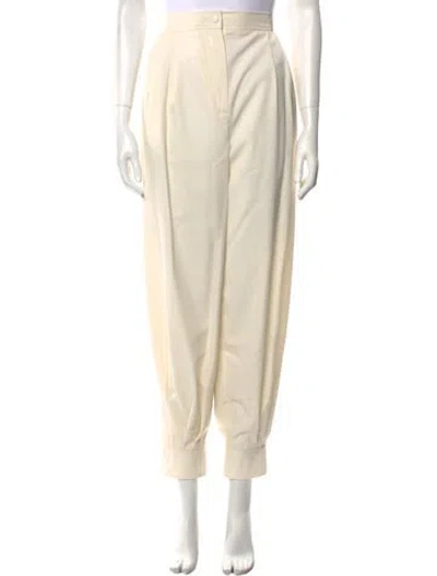 Pre-owned Max Mara Straight Leg Pants W/ Tags In Neutral