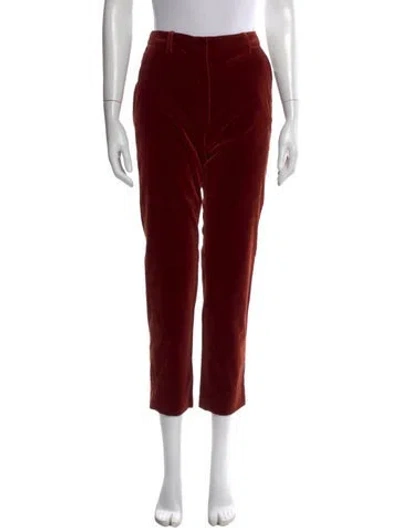 Pre-owned Max Mara Straight Leg Pants W/ Tags In Red