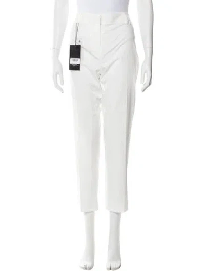 Pre-owned Max Mara Straight Leg Pants W/ Tags In White