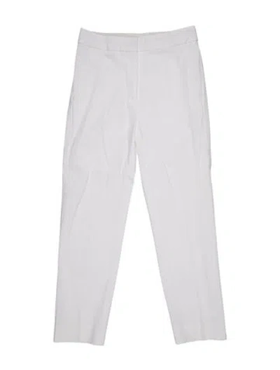 Pre-owned Max Mara Straight Leg Pants In White