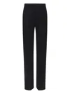 Max Mara Waistband Trousers With Straight Leg And Pockets In Black