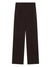 Max Mara Coffee-coloured Viscose Trousers In Brown