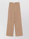 Max Mara Straight Leg Trousers High Waist In Neutral