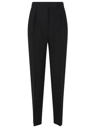 MAX MARA MAX MARA STRAIGHT-LEG TROUSERS WITH HIGH WAIST AND PLEAT DETAIL