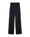 Max Mara Straight-leg Virgin Wool Tailored Trousers In Black