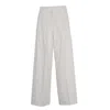 Max Mara Straight-leg Wool Trousers With High Waist In White