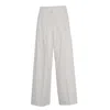Max Mara Straight-leg Wool Trousers With High Waist In White
