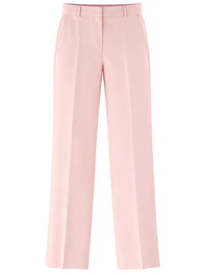 Max Mara Straight "quasar" Pants In Pink