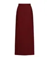 Max Mara Cashmere Midi Skirt In Burgundy