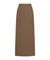 Max Mara Cashmere Midi Skirt In Brown