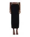 Max Mara High Waist Long Skirt In Black
