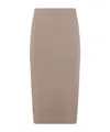 Max Mara Woman Midi Skirt Khaki Size S Virgin Wool In Nude
