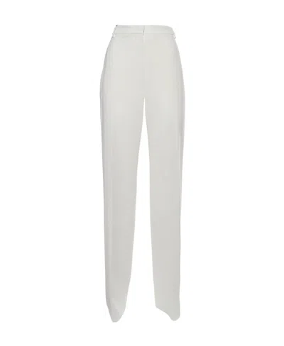 Max Mara Straight Slacks In White