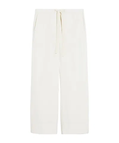 Max Mara Straight Sweatpants In White