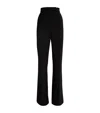 Max Mara Straight Tailored Trousers In Black