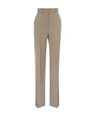 Max Mara Straight Trousers In Nude