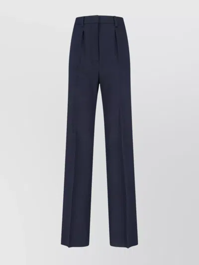 MAX MARA STRAIGHT TROUSERS WITH PLEATS AND POCKETS