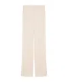 Max Mara Straight-leg Trousers With High Listed Waistband In Nude Makeup