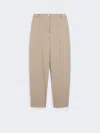 Max Mara Straight Wool Trousers In Neutral