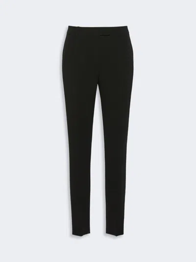 Max Mara Straight-fit Cady Trousers In Black