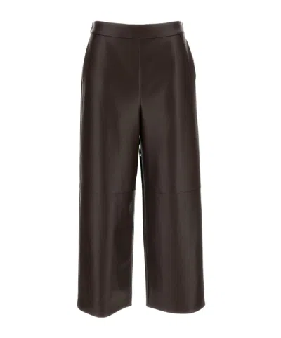 Max Mara Straight-leg Casual Pants In Brown