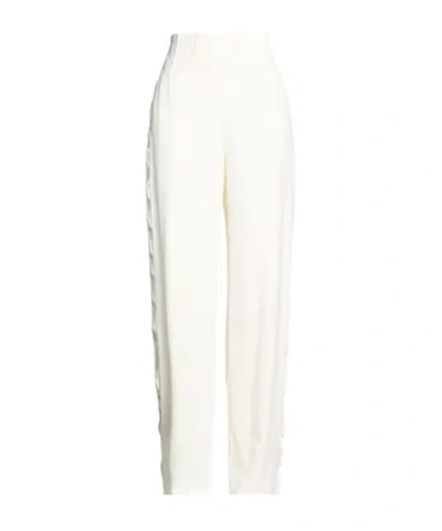 Max Mara Straight-leg High-waisted Casual Pants In White
