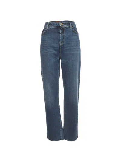 Pre-owned Max Mara Straight-leg Jeans In Blue