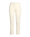 Max Mara Solid Color Twill Stretch Pants In White