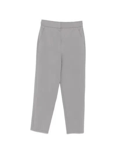 Max Mara Straight-leg Trousers In Gray