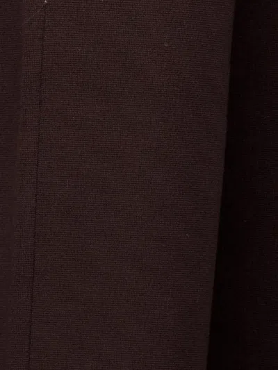 Max Mara Straight-leg Wool-blend Trousers In Brown