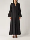 Max Mara Womens Ultramarine Monia Drawstring-waist Wool Midi Dress In Nero
